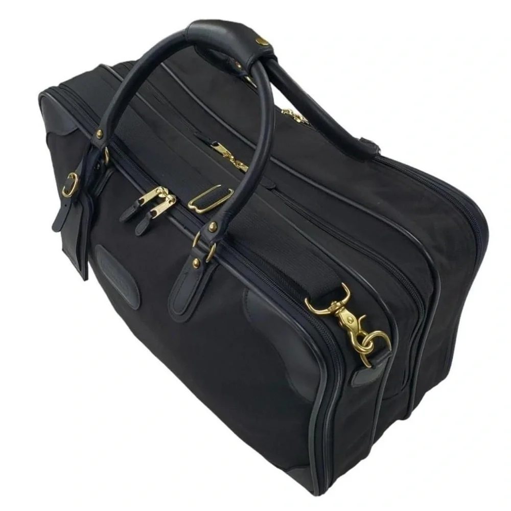Coach Boston Vintage 1995 Black Triple Level Carryall Suitcase Made in the USA!